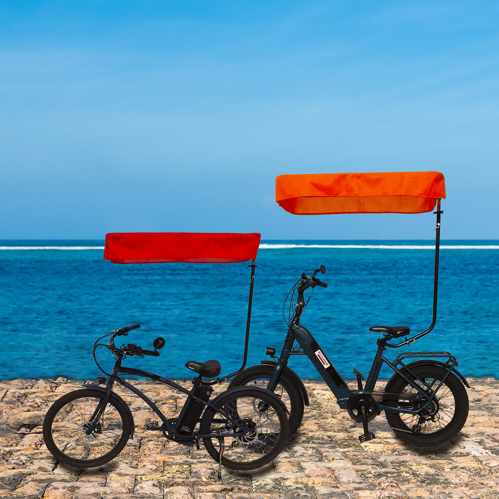 Red and Orange Bicycle Sunshade Universal